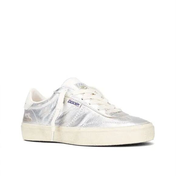 Golden Goose Soul-Star Metallic Leather Sneakers - Size 36 - Picture 2 of 10